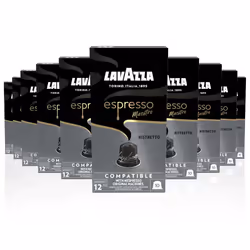 Lavazza, Espresso Maestro Ristretto, 100 Aluminium Capsules Compatible with Nespresso Original Machines, Chocolate & Caramel  ...