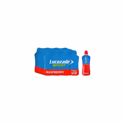 Lucozade Sport Body Fuel - Raspberry 12x750ml| Isotonic sports drink, with Electrolytes and Vitamin B3 | Still | Bursting wit ...