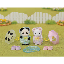 Sylvanian Families - 5748 Nursery Friends - Rainy Day Duo - Dollhouse Playsets