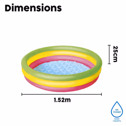 Bestway Summer Set Paddling Pool | Swimming Pool Toys, Water Pool Toys, Inflatable Baby, Kids Pool for Outdoors, Multiple Sizes, 40 Inch