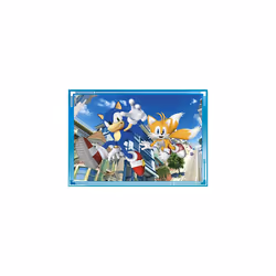 Clementoni - 21522-4 In 1 Supercolor Puzzle - Sonic - 12+16+20+24 Pieces, Jigsaw Puzzle For Kids Age 3, Puzzle Cartoon, Made In Italy