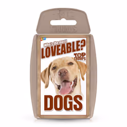 Top Trumps Dogs Classics Card Game, learn facts about the Boxer, Pug, Husky and the Chihuahua in this educational packed game, Gifts and Toys for Boys