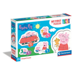Clementoni 20829, Peppa Pig My First Puzzles for Toddlers - 3+6+9+12 Pieces, Ages 2 Years Plus