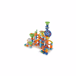 VTech Marble Rush Adventure Set, Construction Toys for Kids with 10 Marbles and 128 Building Pieces, Electronic Track Set for Boys & Girls,
