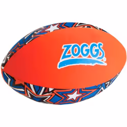 Zoggs Kid's Safe Neoprene Aqua Ball for All Ages - Orange/Blue with Star Print Pool Game,130 x 130 x 220 millimeters