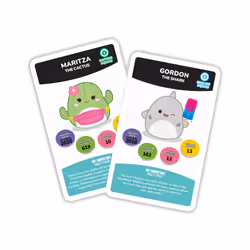 Top Trumps Squishmallows Specials Card Game, play with Cam the Cat, Leonard the Lion, Gordon the Shark, travel game, great educational gift for ages 6