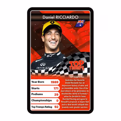 Top Trumps Grand Prix Heroes Classic Card Game, learn facts about racing drivers including Sebastian Vettel, Lewis Hamilton and Daniel Ricciardo, gift