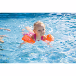 Zoggs Arm Rings, Dual Buoyancy Arm Bands, Swimming Armbands for Kids ,Orange/Multi,1-6 years, 11-30kg