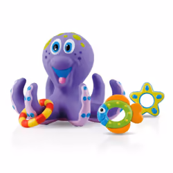 Nuby Octopus Floating Bath, 1 Count ( Pack of 1)