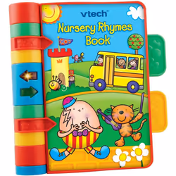 VTech Baby Nursery Rhymes Book, Light Up, Interactive, Musical Baby Book with Sounds and Phrases, Suitable for Babies from 6 ...