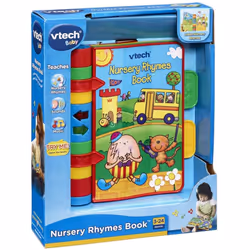VTech Baby Nursery Rhymes Book, Light Up, Interactive, Musical Baby Book with Sounds and Phrases, Suitable for Babies from 6 Months+, English Version