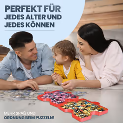 Clementoni- Puzzle Sorter: 6 Trays for Easy Jigsaw Puzzle Sorting Up to 1000 Pieces (10+ Months)