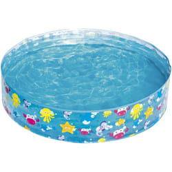Bestway Sea Creature Paddling Pool Kiddie Swimming Pool, Inflatable Above Ground Pool, Outdoor Garden Pool, Blue, 48 x 10 Inch
