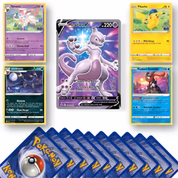 Pokemon Card Mystery Pack including Rares, Holos and V GX or VMAX Pokemon Cards + That Chunky Yellow Mouse ? Pouch (Ultimate ...