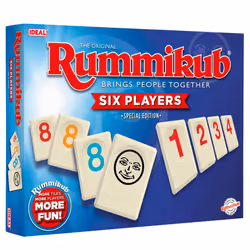 IDEAL | Rummikub 6 Players: Brings People Together | Family Games | 2-6 Players | Ages 8+