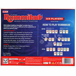 IDEAL | Rummikub 6 Players: Brings People Together | Family Games | 2-6 Players | Ages 8+