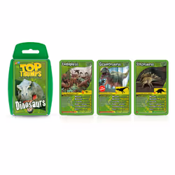Top Trumps Dinosaurs Classics Card Game, Discover interesting facts in this educational packed game including the killer rating for a Tyrannosaurus