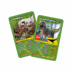Top Trumps Dinosaurs Classics Card Game, Discover interesting facts in this educational packed game including the killer rating for a Tyrannosaurus