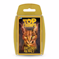 Top Trumps Awesome Animals Classics Card Game, Find out how cute the Snow Leopard is and how big is the Black Rhino, Educatio ...