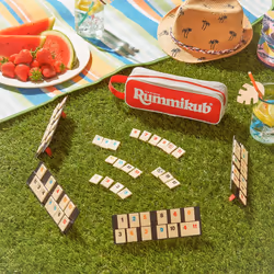 Ideal, Rummikub Mini Pouch Travel Game: Brings People Together, Family Strategy Games, for 2-4 Players, Ages 7+