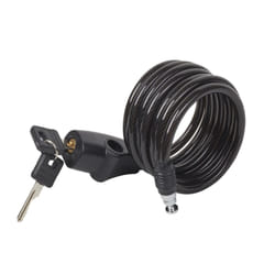 Master Lock Bike Lock Cable, Key, 1.8 m Coiling Cable, Outdoor 8126EURDPRO - Use with all kinds of Bike, Skateboards, Strollers, Lawnmowers and other