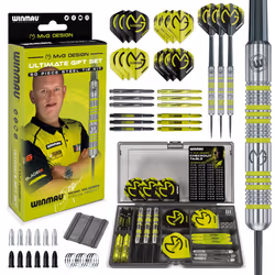WINMAU Darts Set Michael van Gerwen MvG Steeltip Gift Case - 50 Piece Dart Set | 20g Steel Tip 90% Tungsten Darts | 4 x Shaft ...