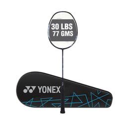 YONEX Astrox Lite 27i Graphite Strung Badminton Racket with Full Racket Cover (Blue) | For Intermediate Players | 77 grams | Maximum String Tension -