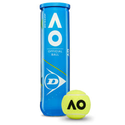 DUNLOP Tennis Ball Australian Open - for Clay, Hard Court and Grass (1x4 Pet)