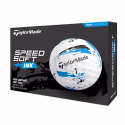 TaylorMade SpeedSoft Ink Blue Golf Ball, 2024