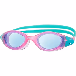 Zoggs Children's Panorama Junior Swimming Goggles with UV Protection, Wide Vision and Anti-Fog (6-14 Years), Pink/Turquoise/T ...