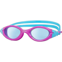 Zoggs Children's Panorama Junior Swimming Goggles with UV Protection, Wide Vision and Anti-Fog (6-14 Years), Purple/Aqua/Tint Blue