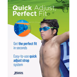 Zoggs Juniors Panorama Fog buster Swimming Goggles - Blue, 6-14 Years