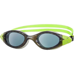 Zoggs Children's Panorama Junior Swimming Goggles with UV Protection, Wide Vision and Anti-Fog (6-14 Years), Smoke/Lime/Tint Smoke
