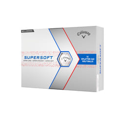 Callaway Golf Supersoft Golf Ball 2023 Red Splatter Hybrid, One Dozen
