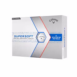 Callaway Golf Supersoft Golf Ball 2023 Blue Splatter Hybrid, One Dozen