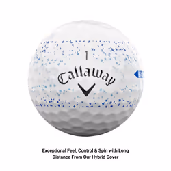 Callaway Golf Supersoft Golf Ball 2023 Blue Splatter Hybrid, One Dozen