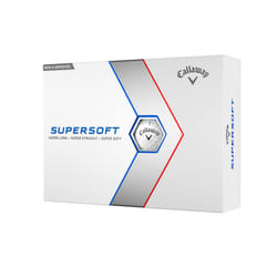 Callaway Golf Supersoft Golf Ball 2023 White Hybrid, One Dozen