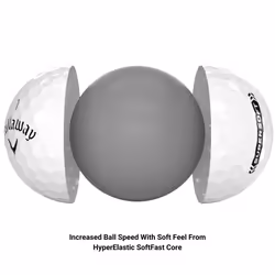 Callaway Golf Supersoft Golf Ball 2023 White Hybrid, One Dozen