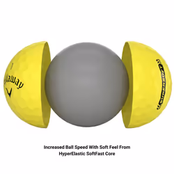 Callaway Golf Supersoft Golf Ball 2023 Yellow Hybrid, One Dozen