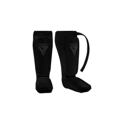 RDX Shin Guards Kickboxing Muay Thai, SATRA Approved, MMA Leg Instep Protection Pads, Sparring Training Martial Arts Boxing, Elasticated Padded