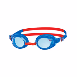 Zoggs Kids' Ripper Junior Swimming Goggles Anti-fog And UV Protection, Blue, Red, Tint, 6-14 Years
