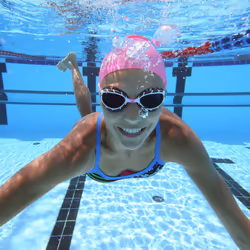 Zoggs Unisex Stretch Swimming Cap, Pink, One Size UK