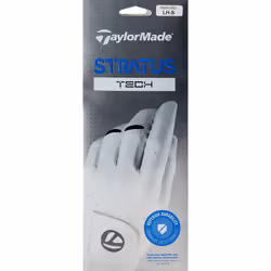 TaylorMade Men's Stratus Tech Golf Glove, White, Medium/Large