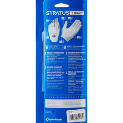 TaylorMade Men Stratus Tech Golf Glove - White, Small