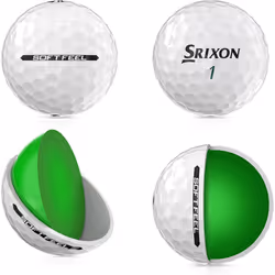 Srixon Soft Feel 13 - Dozen Golf Balls - Distance and Low Compression Golf Balls - Golf Gifts and Golf Accessories, White