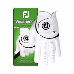 FootJoy Mens Weathersof Golf Glove, White/Black, M EU