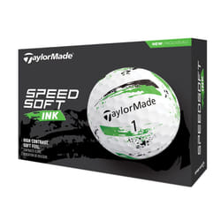 TaylorMade SpeedSoft Ink Green Golf Ball, 2024