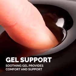 Fellowes Mouse Mat Wrist Support - Crystals Gel Mouse Pad with Non Slip Rubber Base - Ergonomic Mouse Mat for Computer, Laptop, Home Office Use -