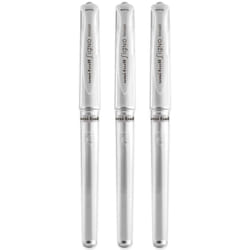 Uni-Ball UM-153 Signo Broad Point Gel Pen - White - by Uni-ball (Pack of 3)