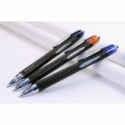 uni-ball SXN-210 RT Jetstream Black Rollerball Pens - Extremely Smooth Writing, Drawing, Art, Colouring, Note Taking, Journaling. Ink Dries Instantly.